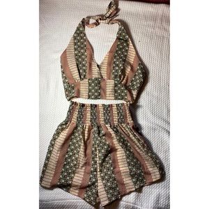 Matching shirt short combo